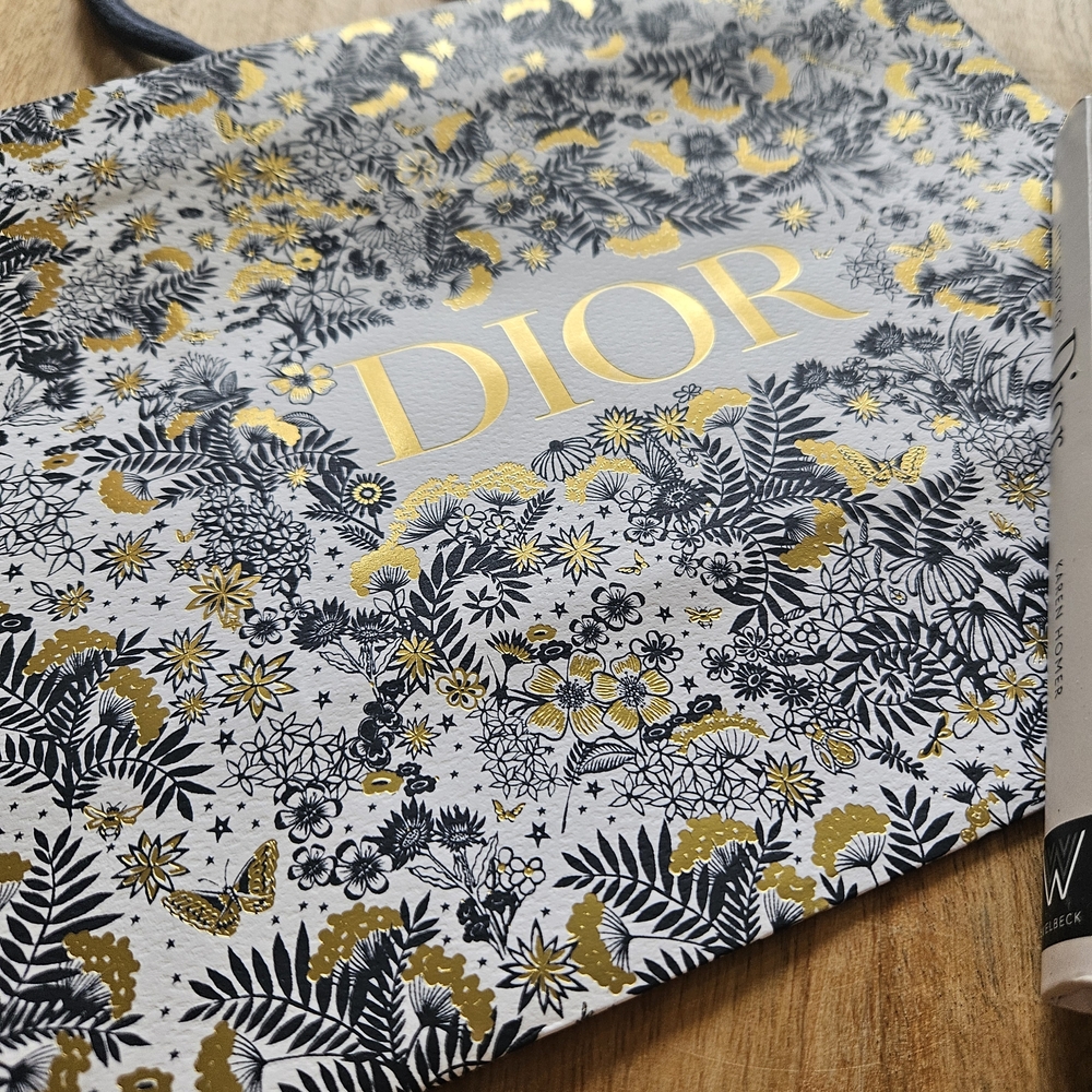 Dior Women's Floral Tote Bag - Gold and Black - Picture 2 of 10